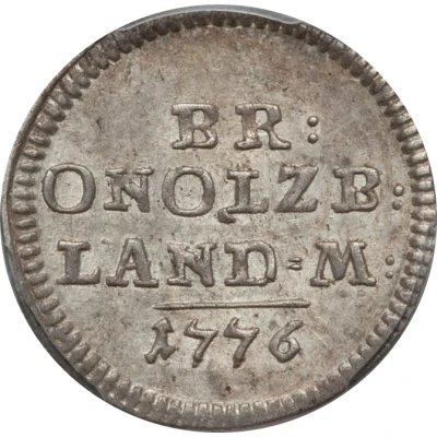 2½ Kreuzer - Christian Frederick Charles Alexander back