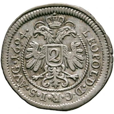 2 Kreuzers - John Eucharius Schenk of Castell front