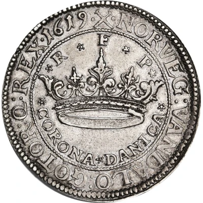 2 Krone - Christian IV without star in legend back