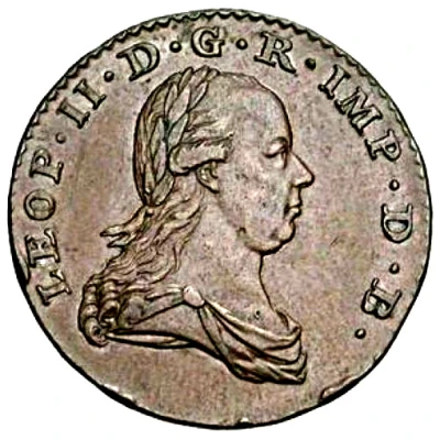 2 Liards / Oorden - Leopold II front