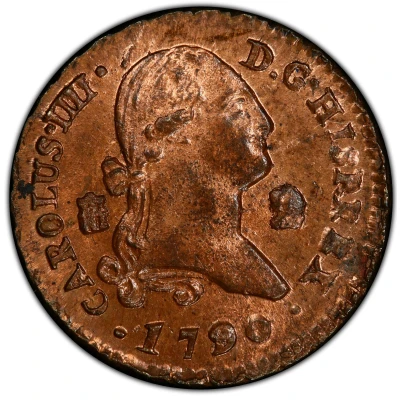 2 Maravedis - Charles IV front