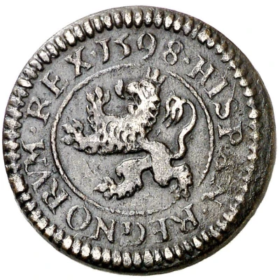 2 Maravedis - Philip III Segovia,billon back