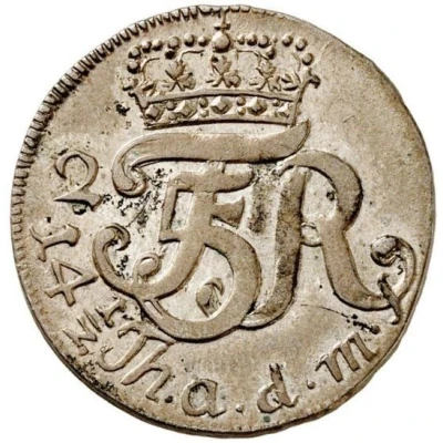 2 Mariengroschen - Frederick V of Dänemark front