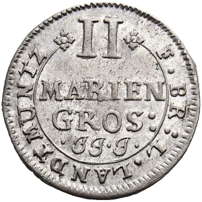 2 Mariengroschen - George II William back