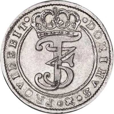 2 Mark Dansk - Frederik III Type 2: lettering clockwise front