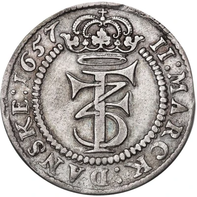 2 Mark Dansk - Frederik III front