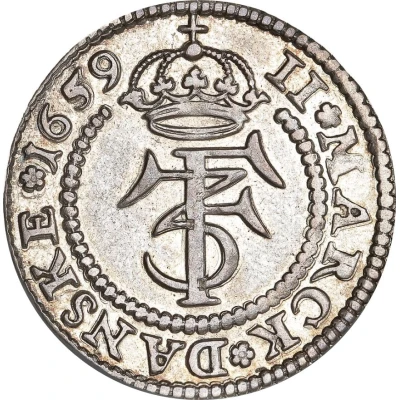 2 Mark Dansk - Frederik III front