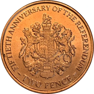 2 Pence - Elizabeth II 1967 Referendum Anniversary back