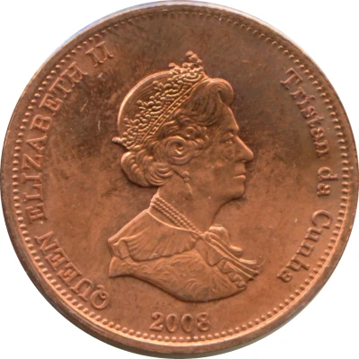 2 Pence - Elizabeth II 4th portrait; St. Helena Dependency front