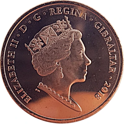 2 Pence - Elizabeth II New Calpe House front