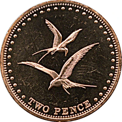 2 Pence - Elizabeth II back