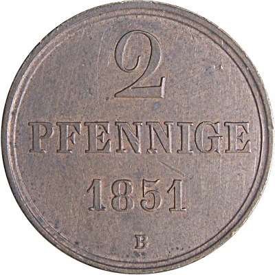 2 Pfennige - Ernest August back