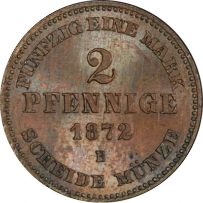 2 Pfennige - Frederick Francis II back