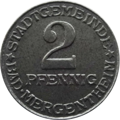 2 Pfennigs - Bad Mergentheim front