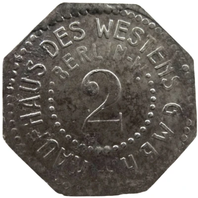 2 Pfennigs - Berlin (Kaufhaus des Westens GmbH) ND front