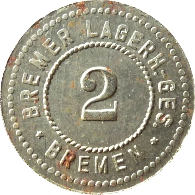 2 Pfennigs - Bremen (Bremer Lagerh. Ges.) ND front