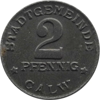 2 Pfennigs - Calw front