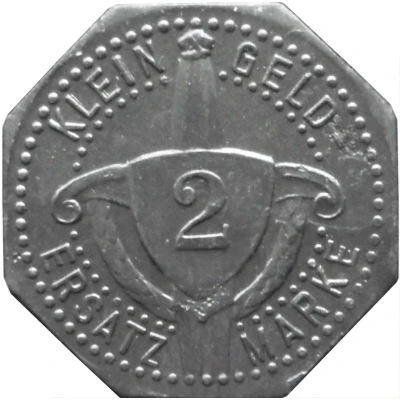 2 Pfennigs - Freising-München (Anton Schlüter) ND back