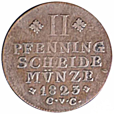 2 Pfennigs - George IV back