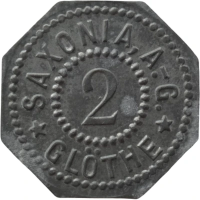 2 Pfennigs - Glöthe (Saxonia AG) ND front