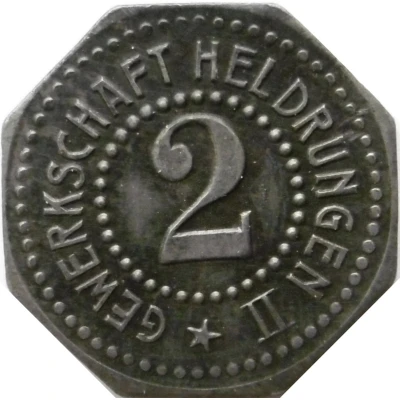 2 Pfennigs - Heldrungen (Gewerkschaft Heldrungen II) ND front