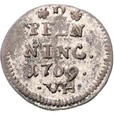 2 Pfennigs - Henry VIII of Bibra back