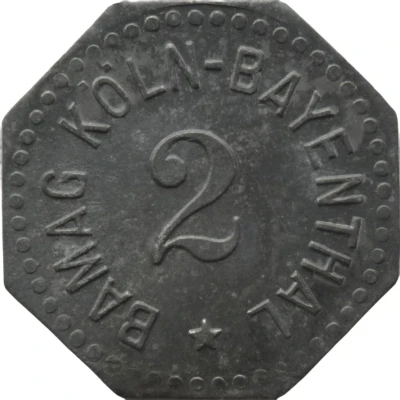 2 Pfennigs - Köln-Bayenthal (Bamag) ND front