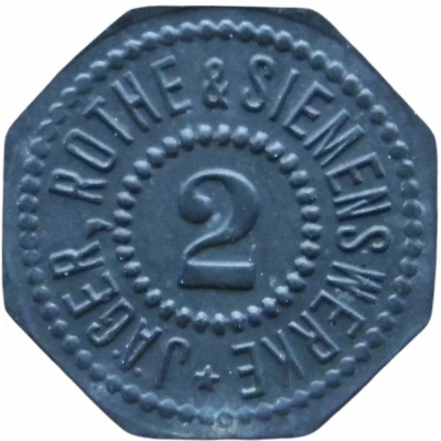 2 Pfennigs - Leipzig (Jäger, Rothe and Siemens-Werke) ND front