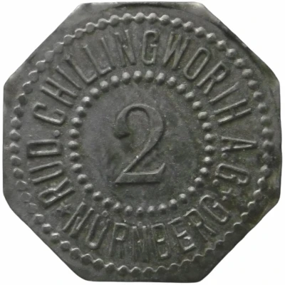 2 Pfennigs - Nürnberg (Rud. Chillingworth A.G.) ND front