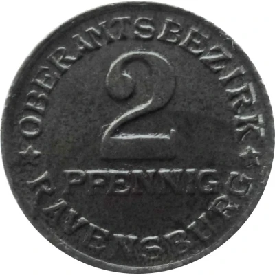 2 Pfennigs - Ravensburg front