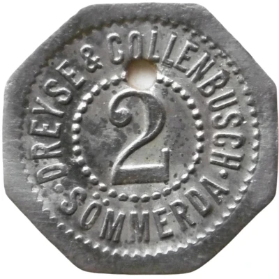 2 Pfennigs - Sömmerda (Dreyse and Collenbusch) ND front