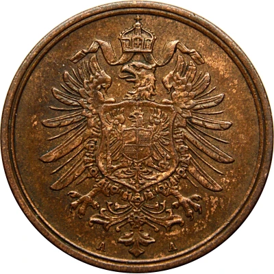 2 Pfennigs - Wilhelm I type 1 - large shield front