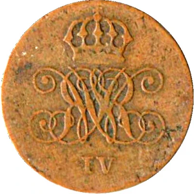 2 Pfennigs - William IV front