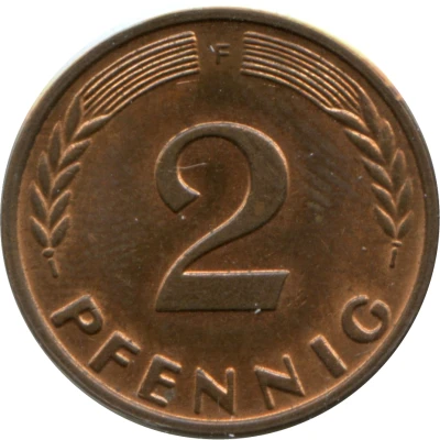 2 Pfennigs non-magnetic back