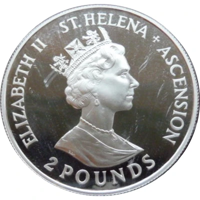 2 Pounds - Elizabeth II 40th Anniversary of Coronation front