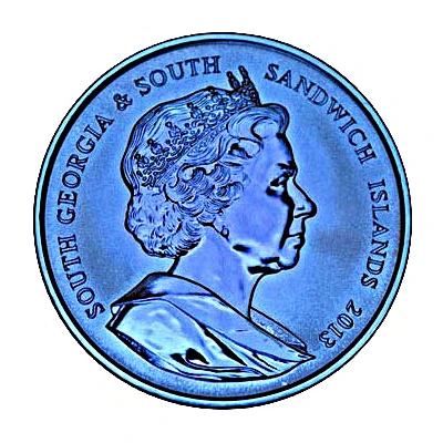 2 Pounds - Elizabeth II Blue Whale front