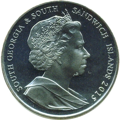 2 Pounds - Elizabeth II Discovery of South Georgia front