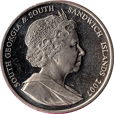 2 Pounds - Elizabeth II Ernest Shackleton front