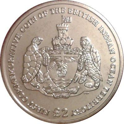 2 Pounds - Elizabeth II First commemorative coin back