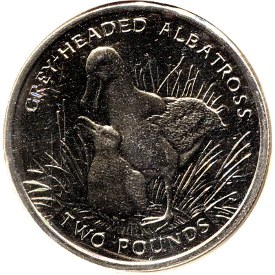 2 Pounds - Elizabeth II Grey-headed Albatross back