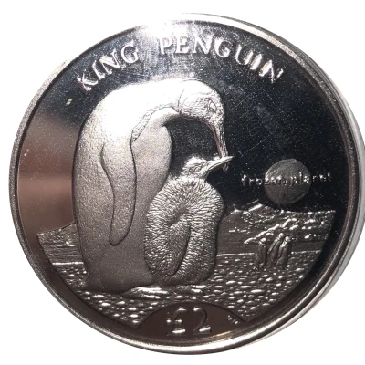 2 Pounds - Elizabeth II King Penguin back