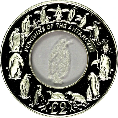 2 Pounds - Elizabeth II Penguins of the Antarctic back