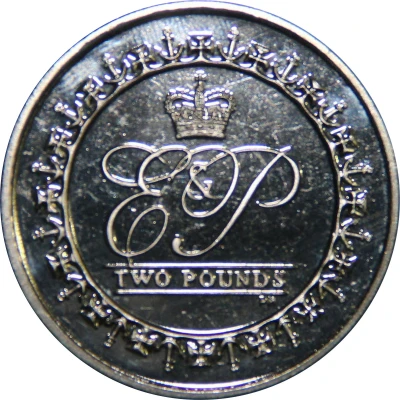 2 Pounds - Elizabeth II Prince Philip, 90th Birthday back