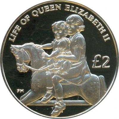 2 Pounds - Elizabeth II Princess Margaret; Silver back