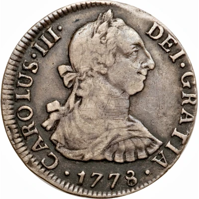 2 Reales - Charles III portrait front