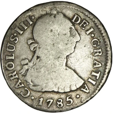 2 Reales - Charles III portrait front