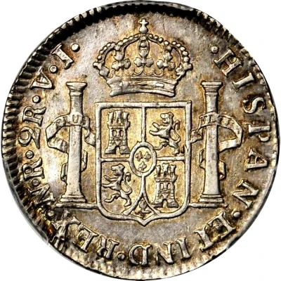 2 Reales - Charles III back