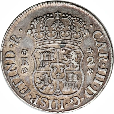 2 Reales - Charles III front