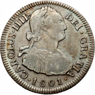 2 Reales - Charles IV front