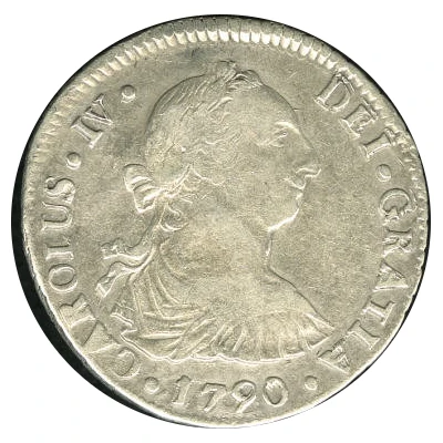 2 Reales - Charles IV front